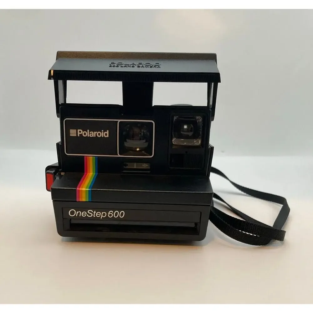 Polaroid One Step 600 Film Instant Camera Vintage Retro Black Untested